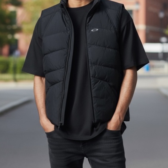 Oakley black puffed vest men's size small - Picture 1 of 3